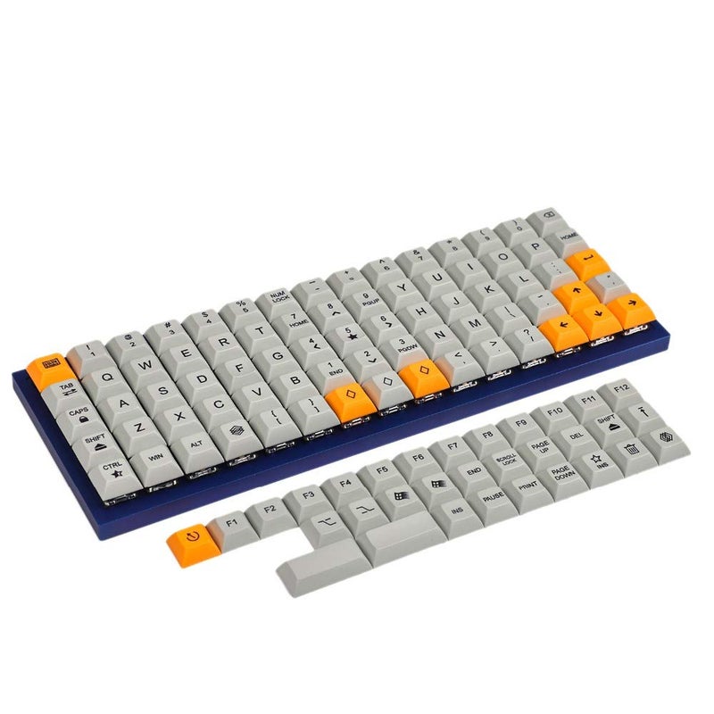 YMDK 75 Keys DSA Dye Sub PBT Keycaps Suitable for Ortholinear Layout MX Keyboard XD75 ID75 Planck Preonic Niu40 (Only Keycap) - Image 1